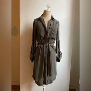 H&M Olive Shirtdress
